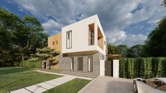 Проект загородного дома в современном стиле — проект здания