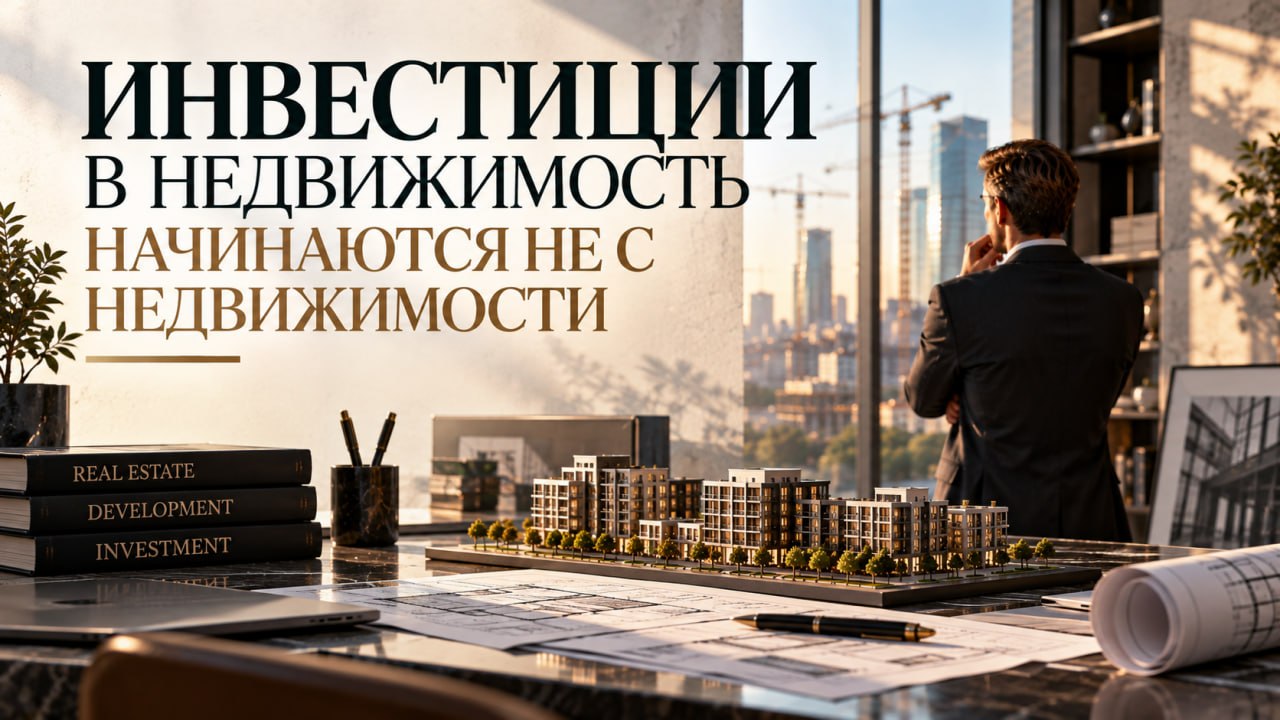 ИНВЕСТИЦИИ В НЕДВИЖИМОСТЬ НАЧИНАЮТСЯ НЕ С НЕДВИЖИМОСТИ